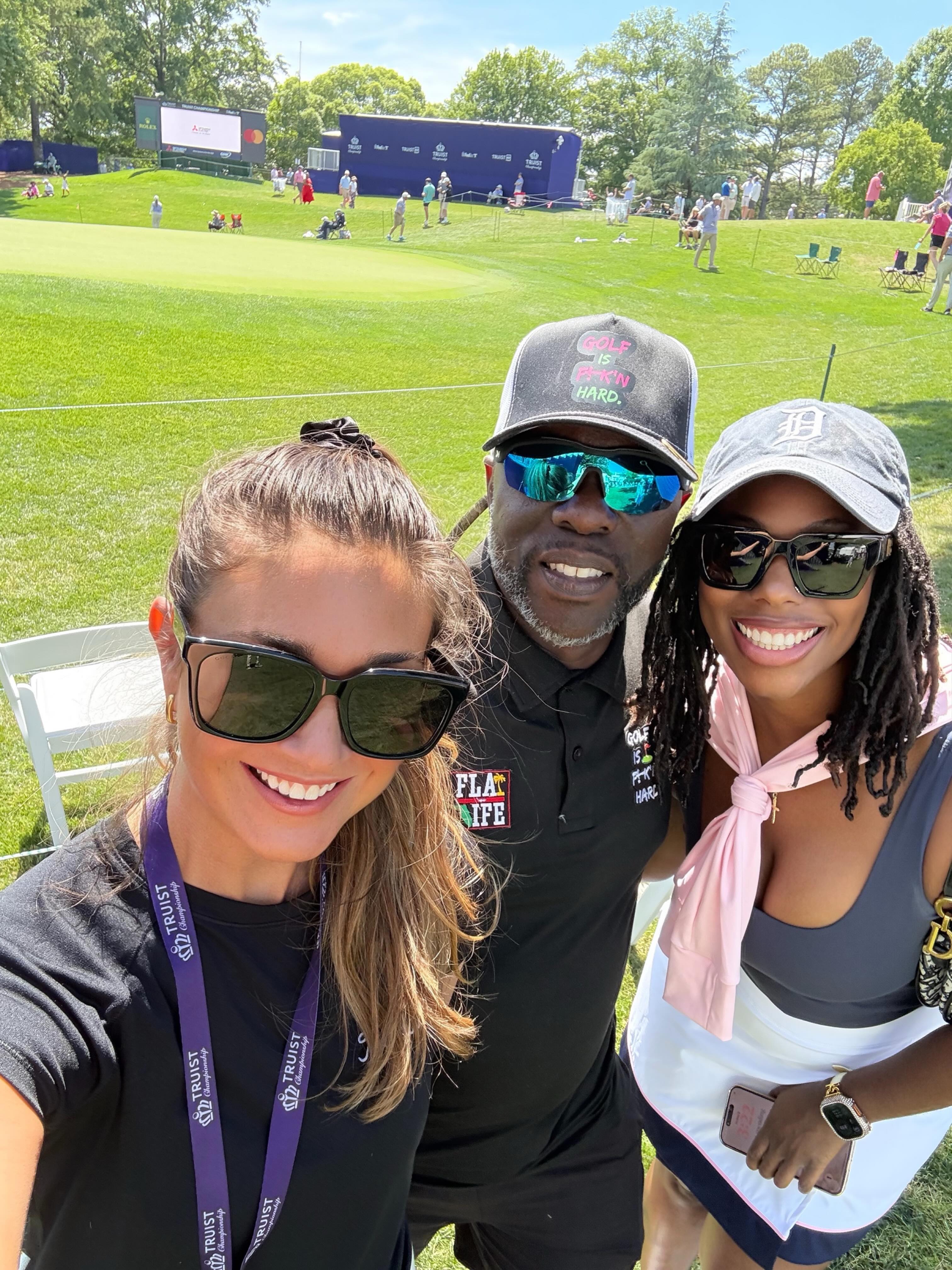 Enjoying the Truist Championship fully during my little bit of down time!! 😊⛳️