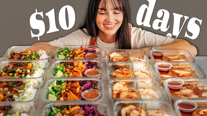 My budget Autumn meal prep using healthy whole foods