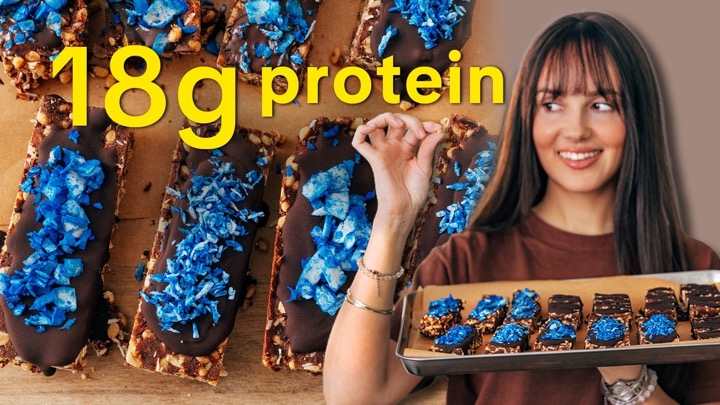 My 70¢ protein bars are no-bake + made with healthy whole foods