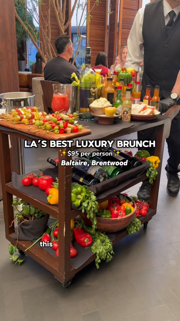 LA’s most recognisable weekend brunch is at @baltaire and it’s worth the splurge. The experience is offered on Saturday and Sunday and start