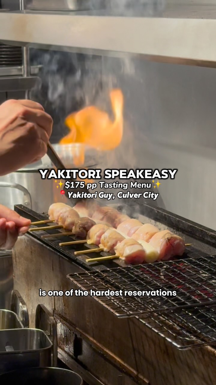 This is one of the coolest dining experiences in LA! @yakitoriguy is back at a new secret location and the only way to get a reservation is 