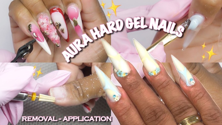HOW TO: AURA NAILS USING ONLY HARD GEL - TUTORIAL