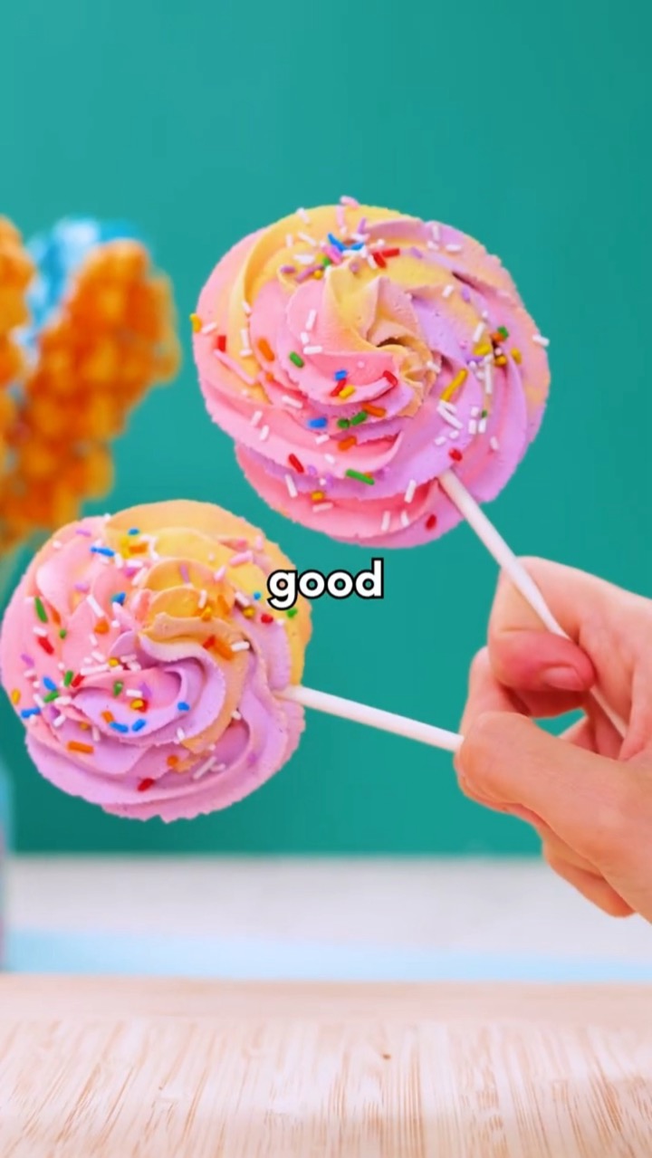 Colorful frozen whipped cream better than ICE CREAM?!
