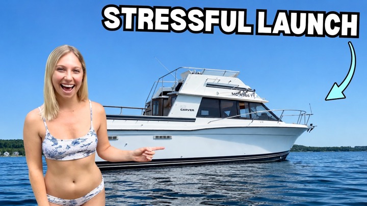 Launching Our 43-Year-Old Yacht for the First Time - It Was Chaos