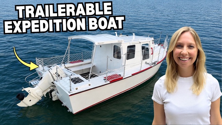 This Might Be the Most Unique Boat On the Lake (Our First Launch & Tour)