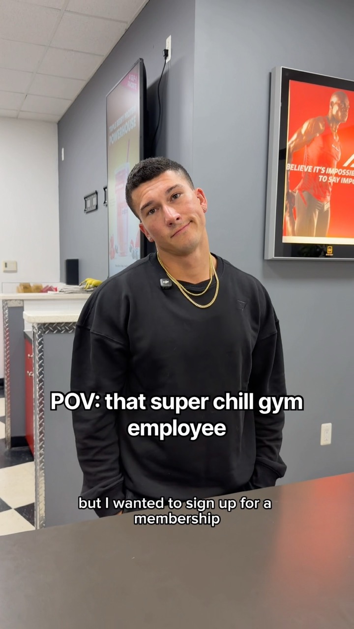POV: that super chill gym employee #shorts #fitness #gym #comedy #viral