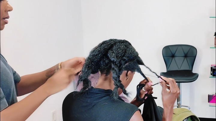She Wanted Healthy Hair… So We Had to Cut ALL the Damage! 😳 | Silk Press Transformation