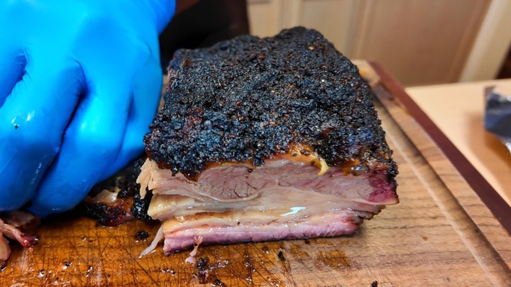 I Smoked Beef Belly Like a Brisket | Weber Kettle Snake Method