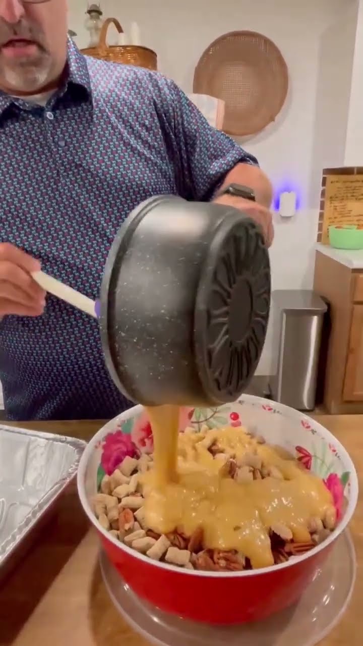 This is the SHORT video of Shawn making PECAN CRUNCH.