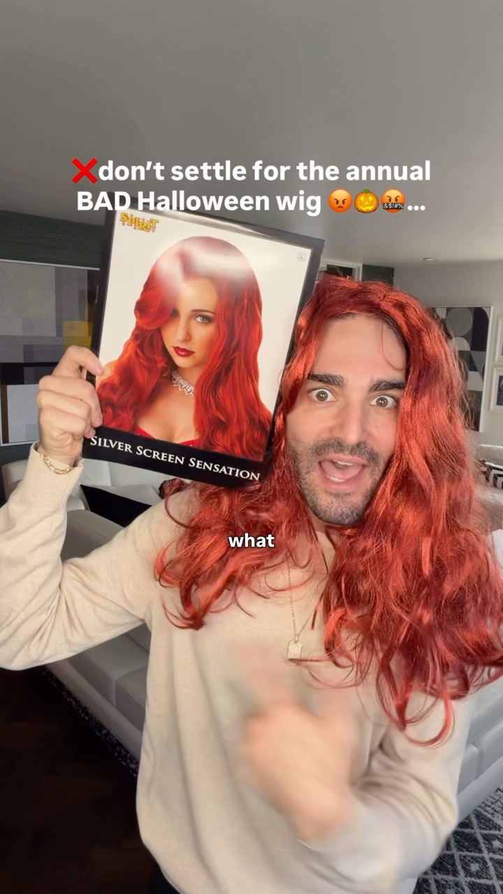 Halloween wig hair transformation hair tutorial 🎃💁💁‍♀️