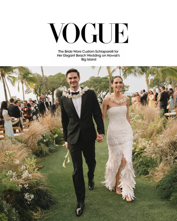 One year since Alexa & Fred. Kona, a few days - and that Schiaparelli.

@bashplease
@kristenmarieparker
@maxcutrone
@theweddingartistsco
@renkofloral
@schiaparelli
@alexakdell