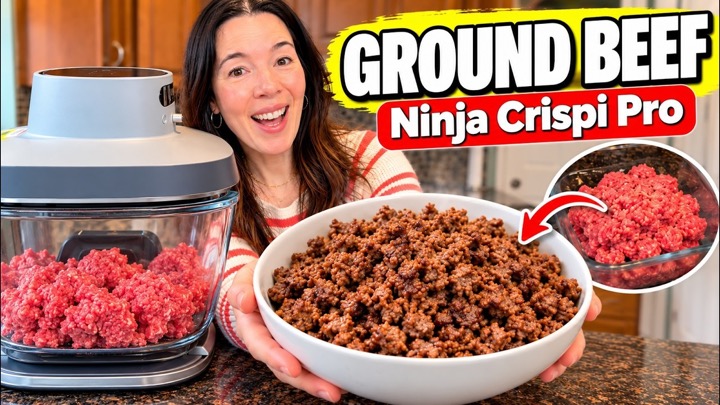 I cooked ground beef in my Ninja Crispi Pro air fryer