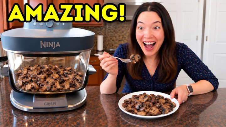 Ninja Crispi Pro Mushrooms - Air Fryer Time, Temp & Perfect Results
