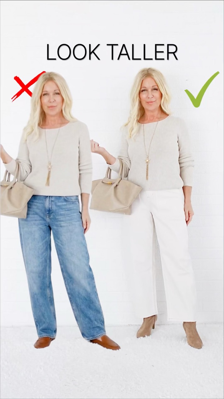 COMMENT TALL | Look Taller & Leaner: 5 Easy Fall Style Tips #styletips #styleadvice