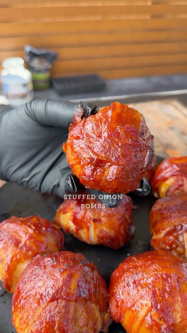 Stuffed onion bombs on my @P@PitBossGrillsavigator 1600