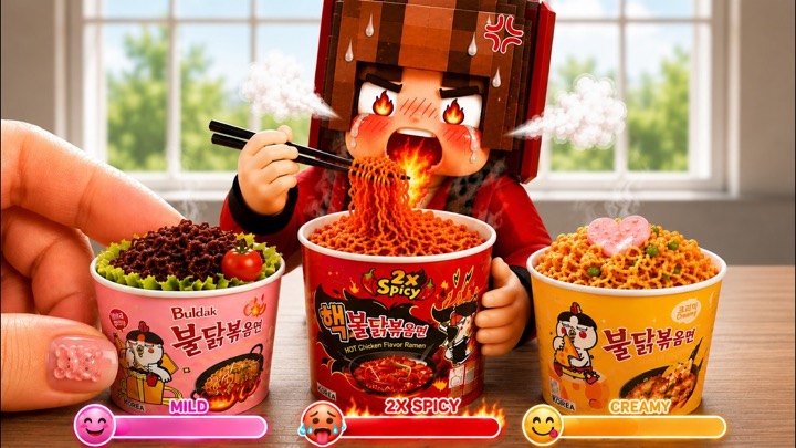 🌶️ Amazing Korean Spicy Noodles 🍜 Satisfying Miniature Fried Chicken 🍗 & Burger 🍔 Miniature Cooking
