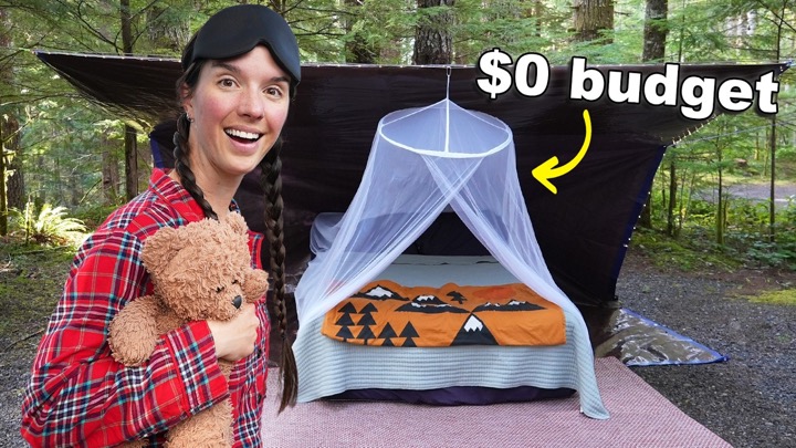 I Went Luxury Camping on a $0 Budget!