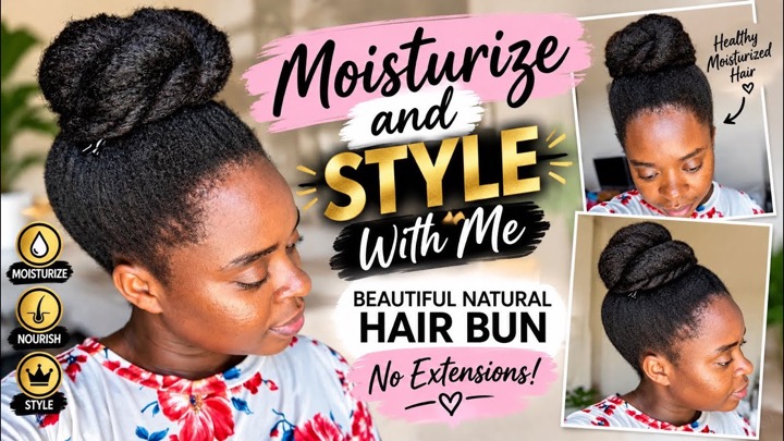 From Dry to Beautiful! 😍 Moisturize & Style My Natural Hair With Me