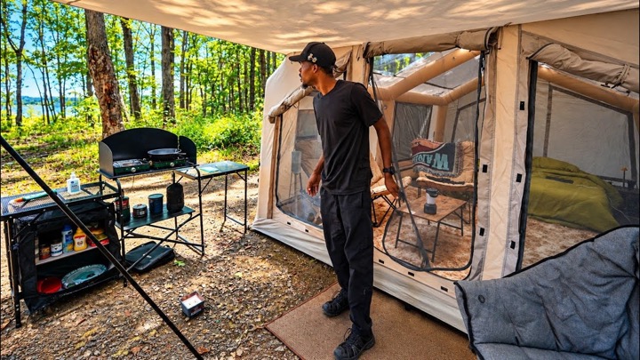 2 Days Camping In My MOST LUXURIOUS Setup Ever !!