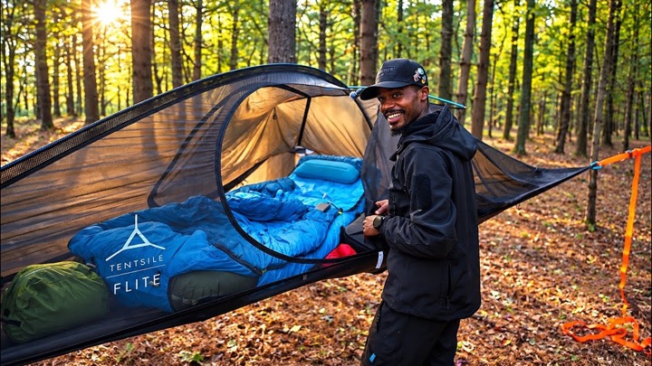 Camping In A TREE TENT For The First Time Ever !! | Tentsile Flite