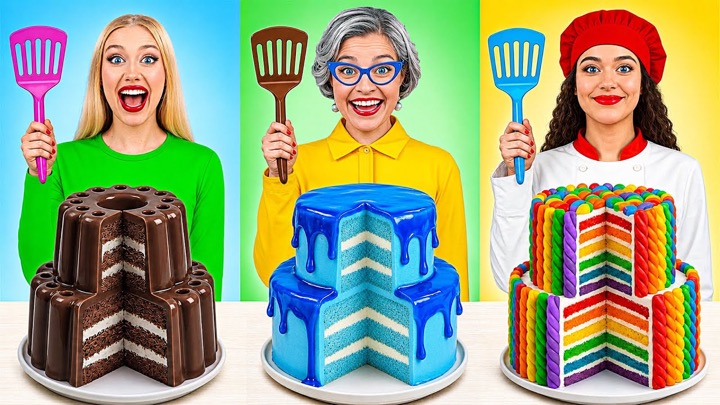 Me vs Grandma Chocolate Food Challenge | Tasty Kitchen Hacks by Multi DO Joy