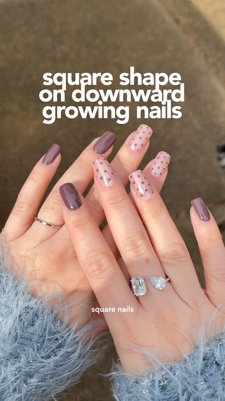 Using Hard Gel to Overlay Square Nails 💅 #hardgel