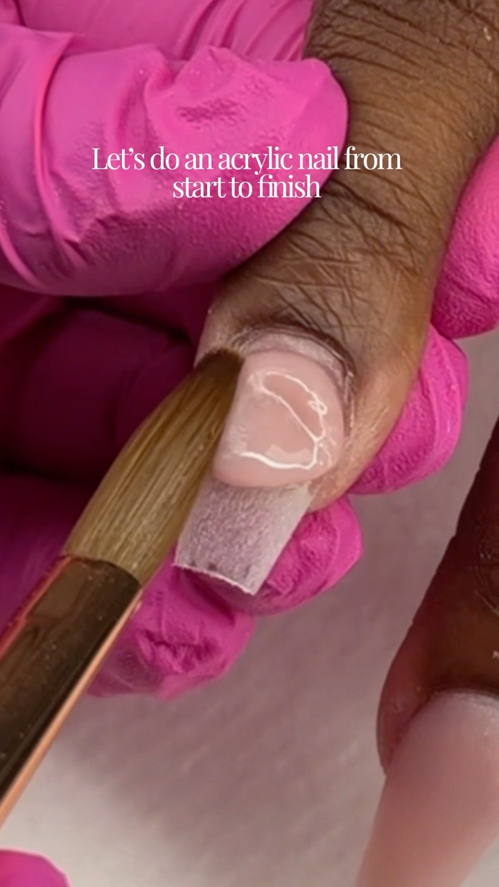 Let’s do an acrylic nail from start to finish #nailsforbeginners #nails #nailtutorial