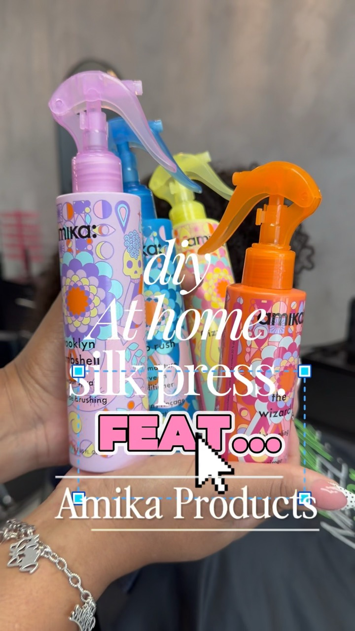Save this besties you can DIY at home 🥂 #houstonsalon #silkpress #naturalhair #tutorial #hairapy
