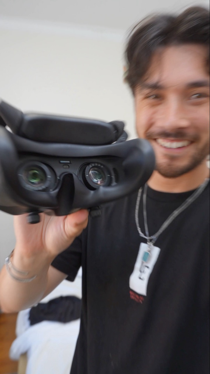 What do you see in FPV goggles?