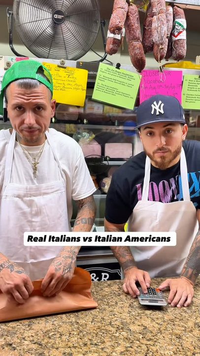 Real Italians vs Italian Americans 🇮🇹 

#ItalianStyle #italianfood #italiandeli