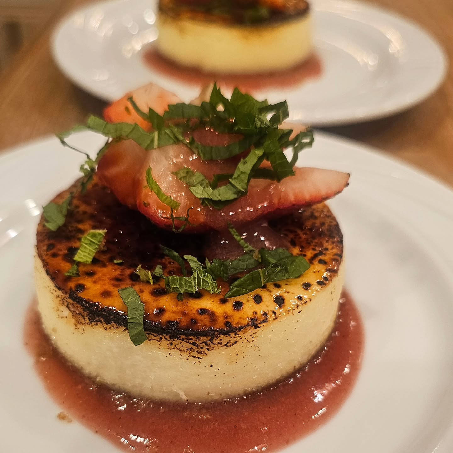 Creme brulee cheesecake shining at the @masters and @verahospitality ! #masters #foodie #cooking #instadaily #chef