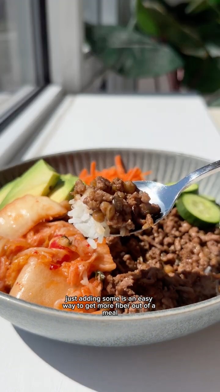 How to make ground beef higher in fiber
