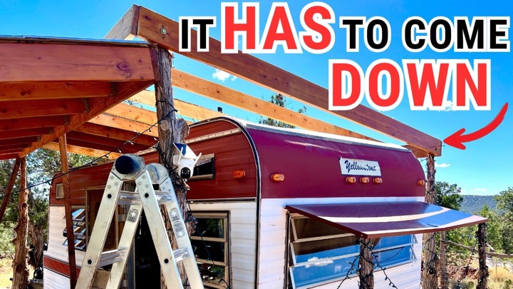 My Camper Cover Is Falling Apart At My Off-Grid Homestead