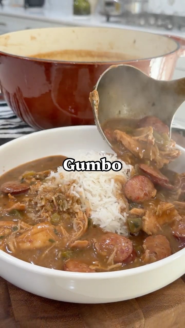 Delicious Gumbo 🍲🔥 #onestopchop #comfortfood #gumbo