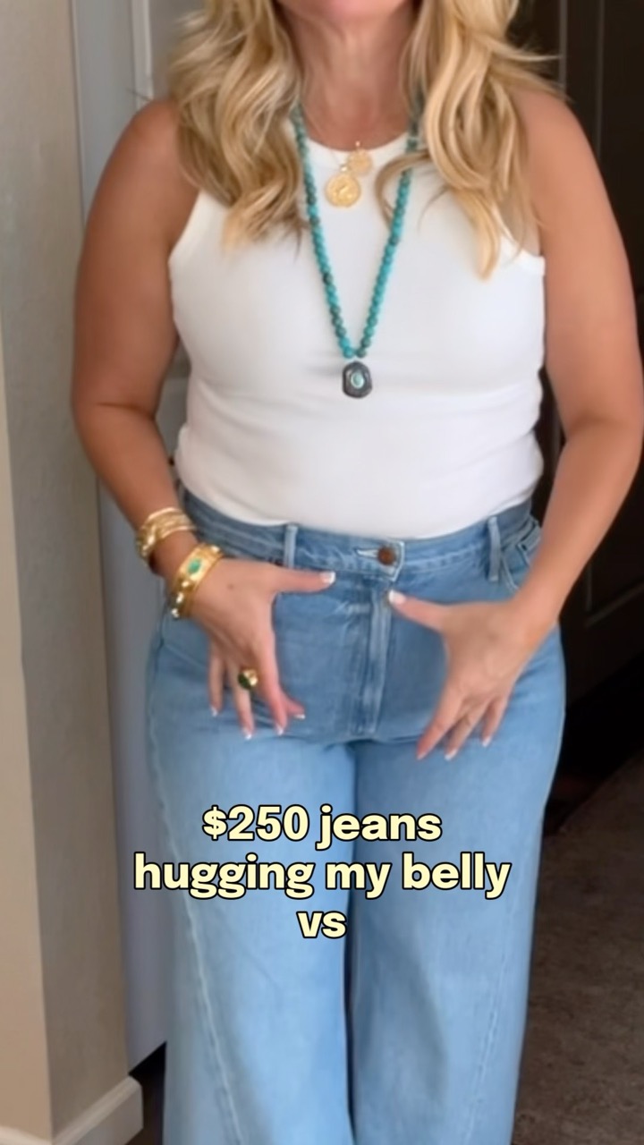 I Tried $250 vs. $40 Jeans on My Belly… I Was NOT Expecting This