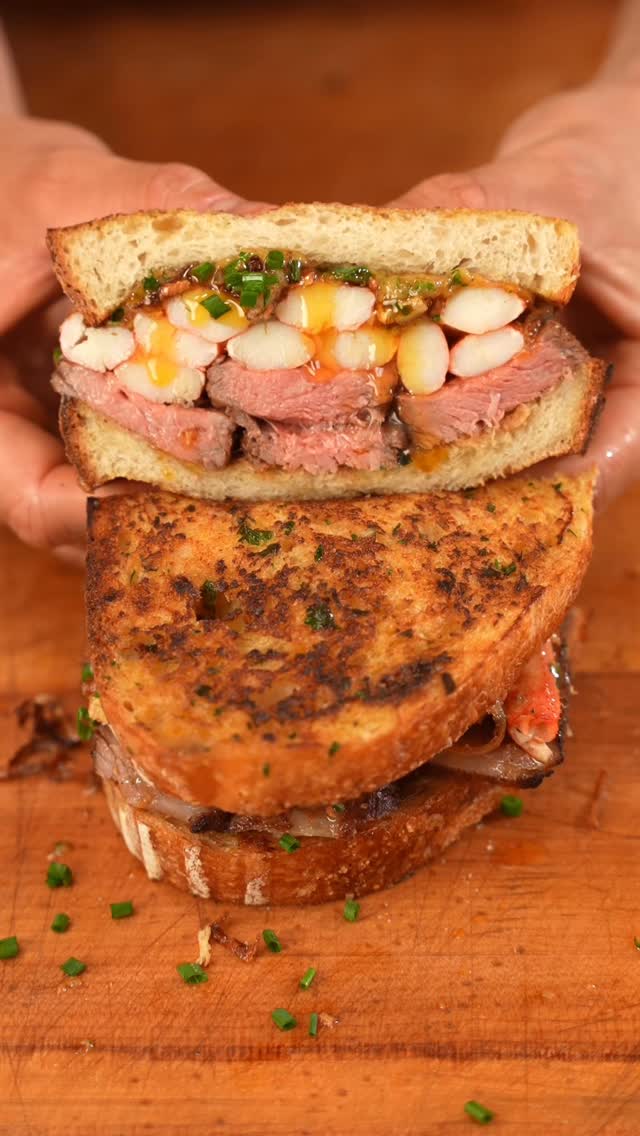 Sando highlight reel 🥪 

-Surf and Turf w/ Cajun butter
-Tomato jam breakfast croissant
-Chicken bacon avocado club
-Spicy salami and soppr