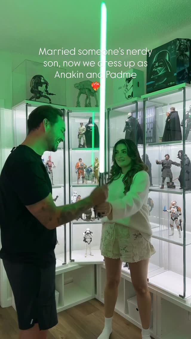 Married someone’s nerdy son, now we dress up us Anakin and Padme ❤️‍🔥 
.
.
.
.
Let’s see how many goobers comment about the change in color