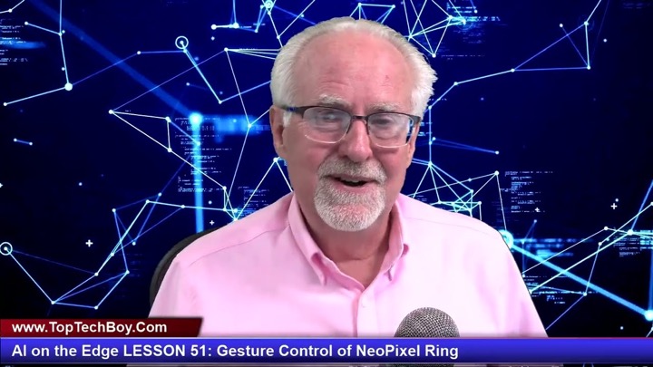 AI on the Edge LESSON 51: Gesture Control of NeoPixel Ring