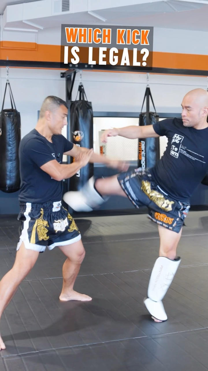 Which kick is LEGAL?  Comment below! #muaythai #mma #martialarts #fightsports