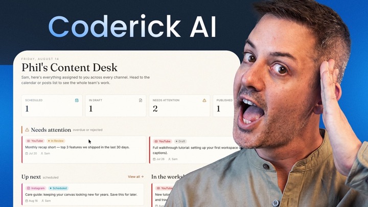 I Built a Social Media Calendar App with Coderick AI (No Coding Required)