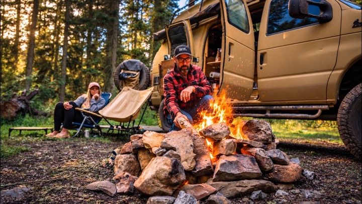 Van Camping | Our First Campfire in Months
