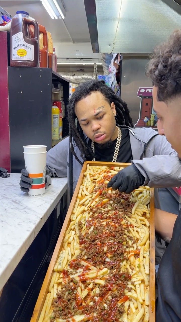 Biggest French Fries Chopped Cheese with Bloodhound Q50