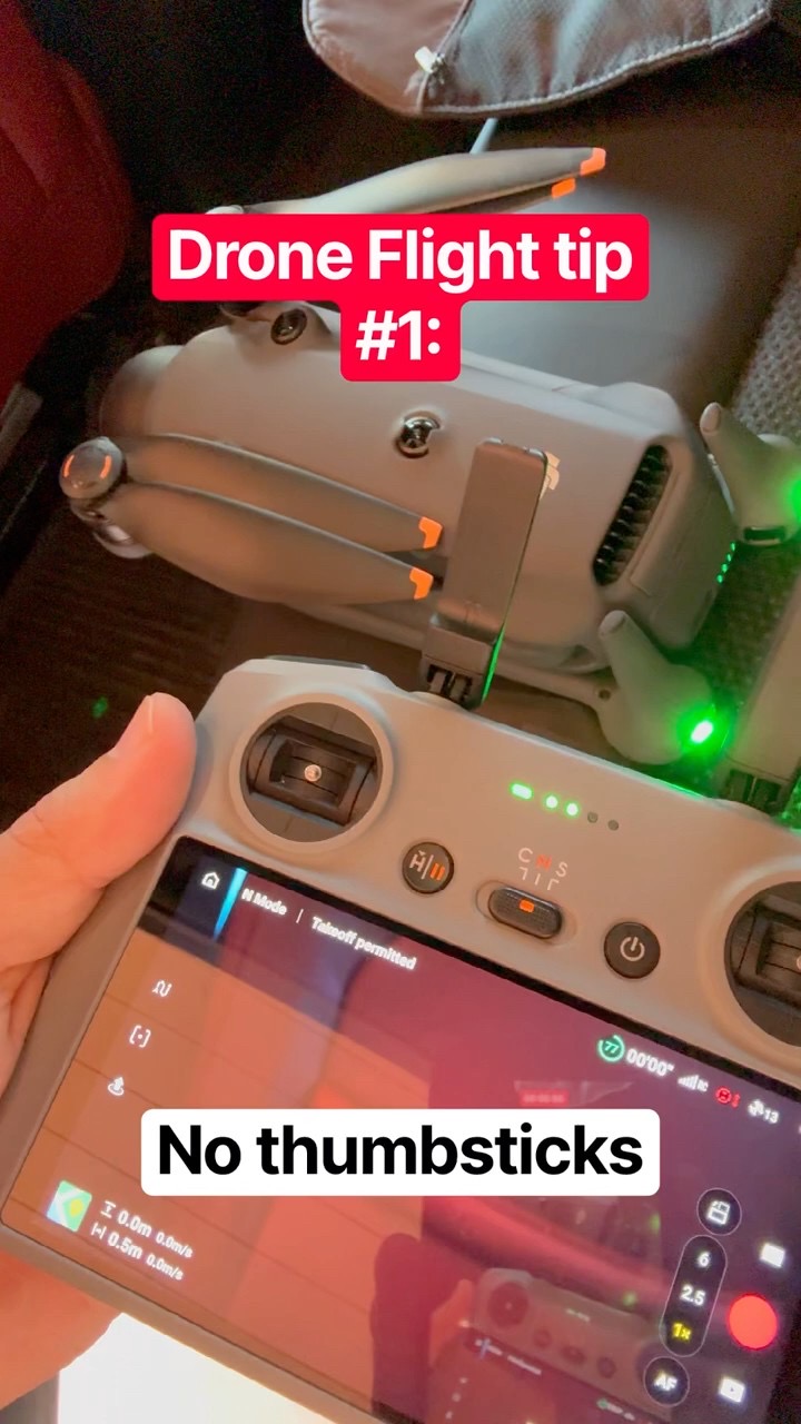Drone Flight tip #1: I fly without thumbsticks #drones #dji #mavic3pro #mavic4pro