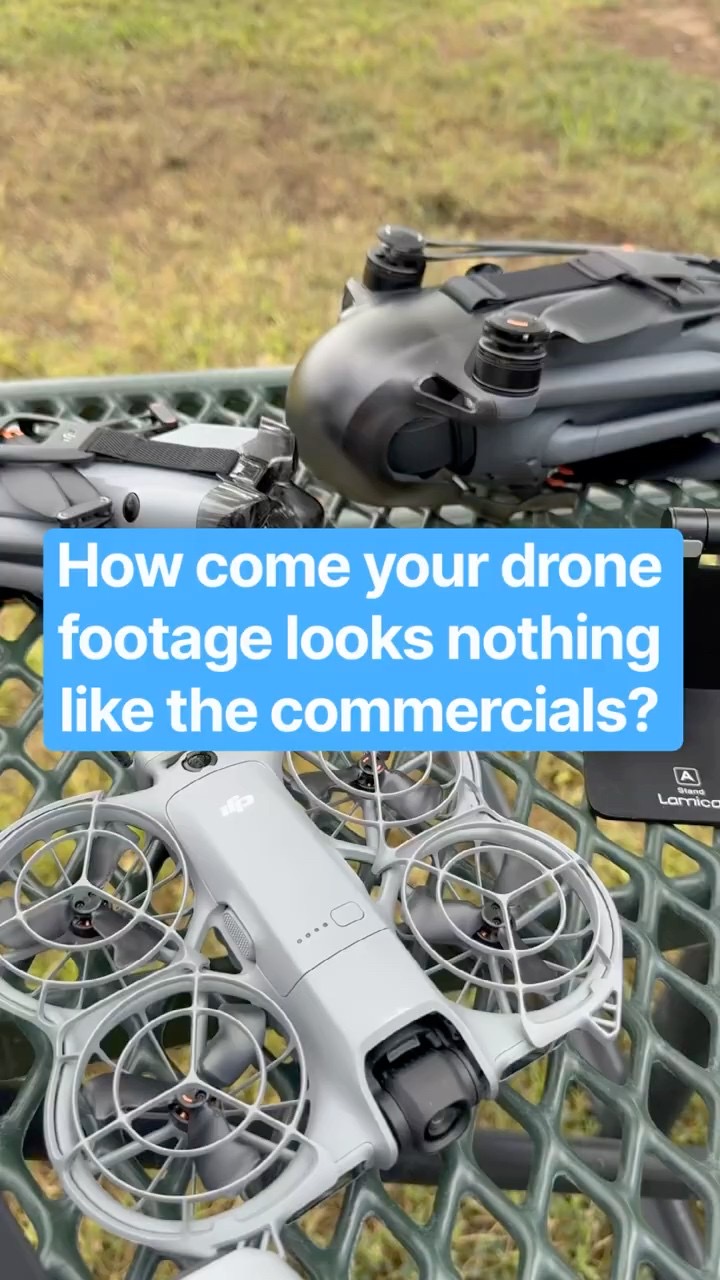 How come your drone footage looks nothing like the commercials #drones #dji #mini5pro #neo2
