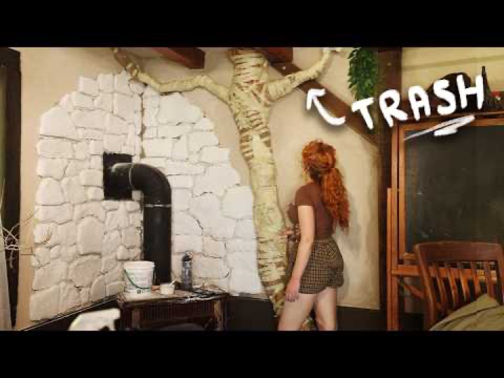 Making a Giant Indoor Tree (out of ✨trash✨)