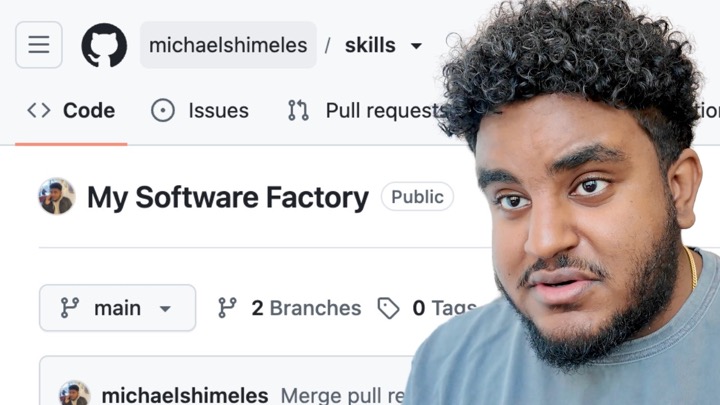 I have a software factory, it’s just all skills (you can copy them)