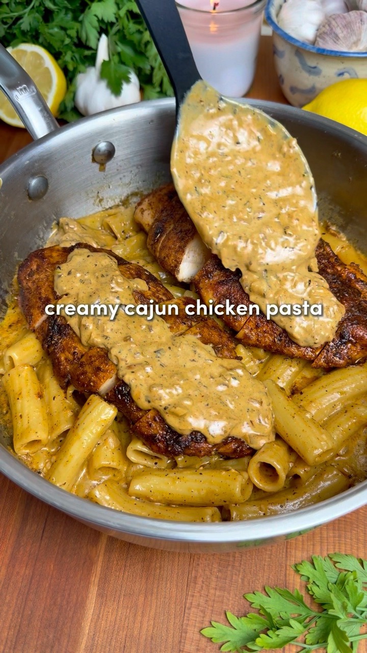 Creamy Cajun Chicken Pasta 🔥 (with my go-to @MadeInCookware Saucier) #MadeInPartner