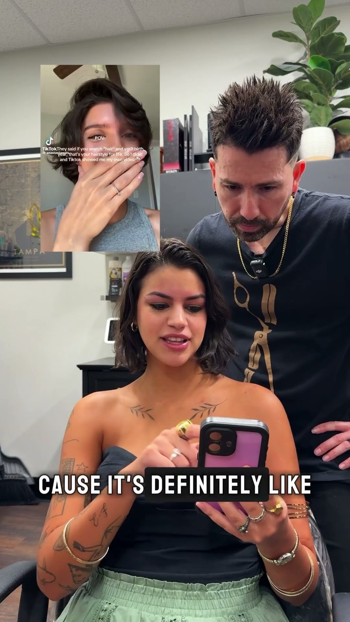 Cutting her hair even SHORTER!