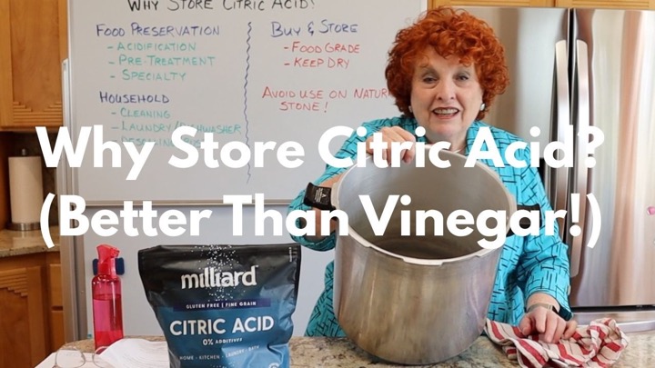 Why Store Citric Acid? (Better Than Vinegar!)