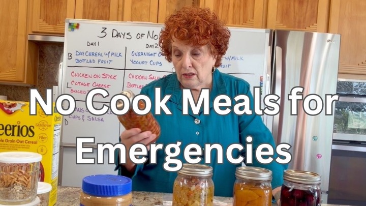 No Cook Meals for Emergencies